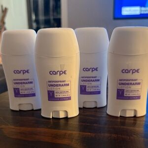 FOUR Carpe Antiperspirant Underarm Lotion Set Lavender.